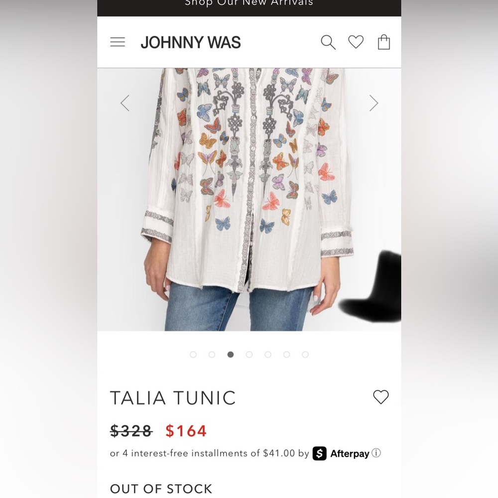 Johnny Was Talia Tunic NWT Size L - Picture 11 of 11